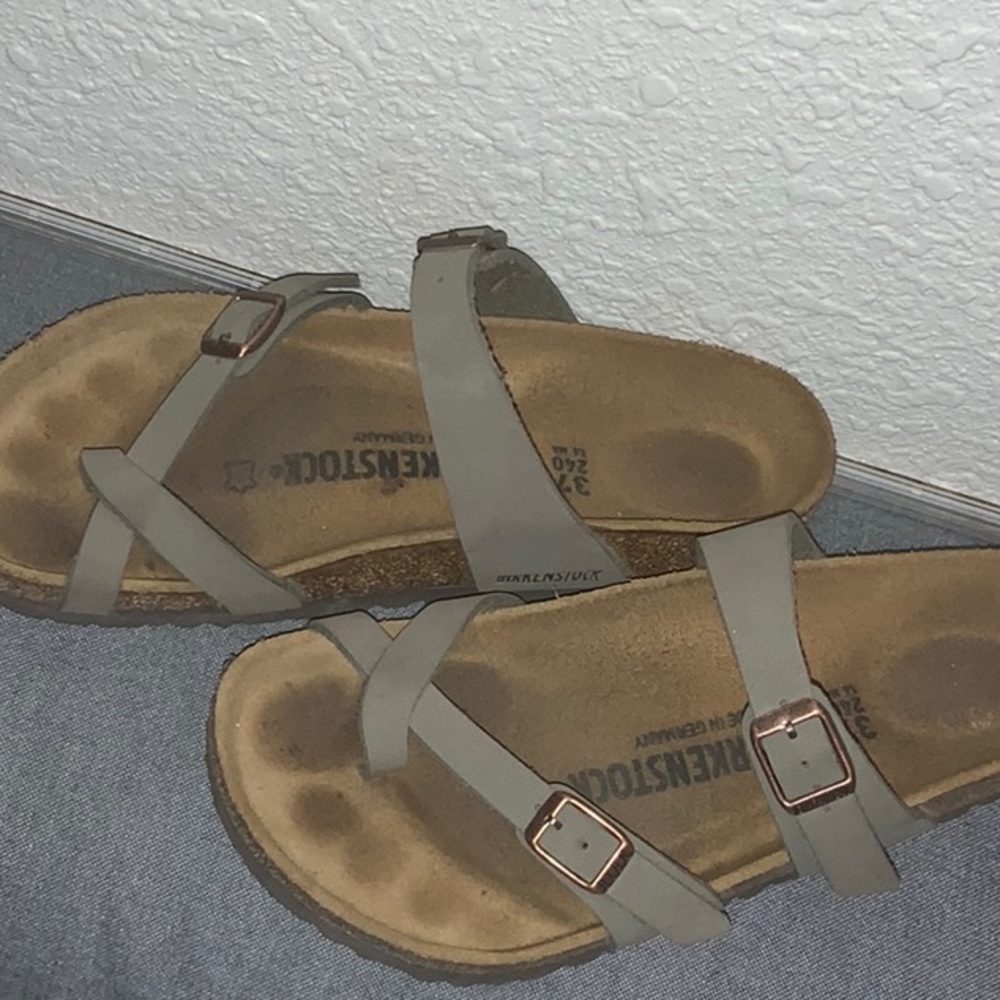 Gray Birkenstocks